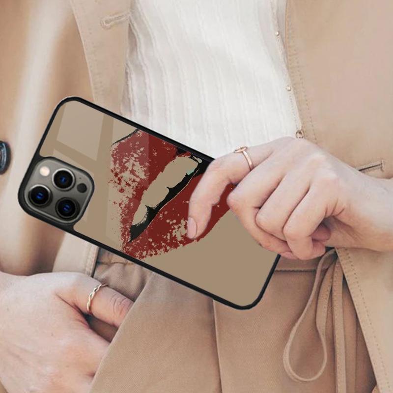 Sexy Red Lips Temptation Magnetic Phone Case For APPLE iPhone 17 Air 16 14 13 12 Pro Max 15 Plus Wireless Charge MagSafe Cover