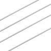 [Sears] Venetian Chain Necklace, Sterling Silver (SV 925), Width 0.7mm, Length 50cm, SV75-50