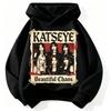 KATSEYE Beautiful Chaos Vintage Poster Kids Hoodie, Retro Group Photo Graphic Pullover Sweatshirt Unisex Boys Girls Kpop Fan Streetwear Tops