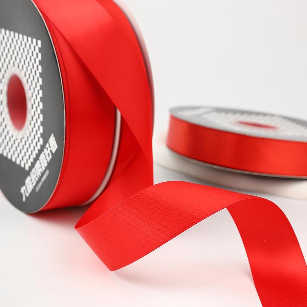 Festive Red Satin Ribbon for New Year, Weddings, Candy Ties, Balloons & Lanterns