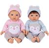 Doll Tiny Treasure Treasures Baby Penguin Twin Doll Set