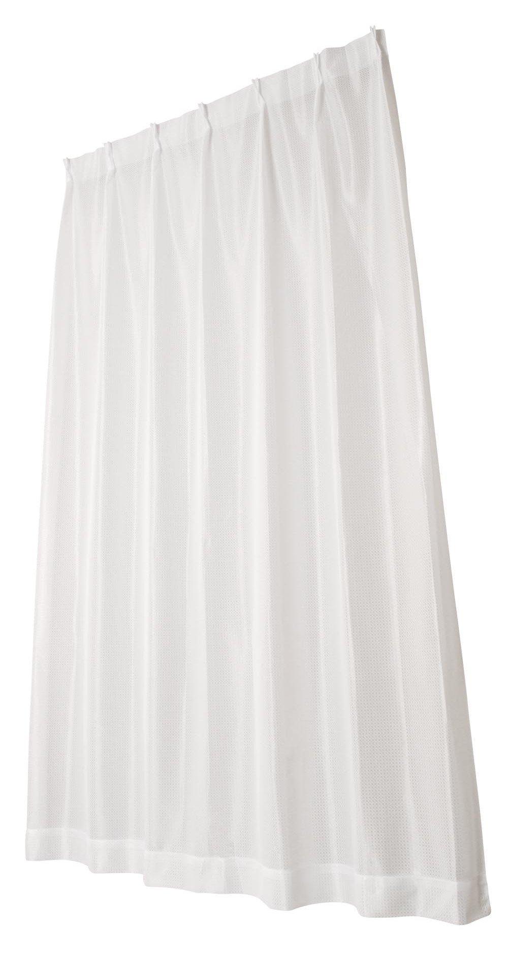 

Univer Mirror Lace Clear Width 100cm x Length Set of 2 Curtains, White, 176cm, белый