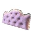 Princess Backrest Cushion: Soft Crystal Velvet, Removable & Washable Pillow for Tatami Bed