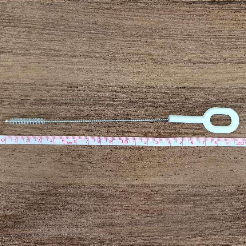 Stainless Steel Cleaning Brush for Straws, Bottles, and Cups with Spiral Bristles