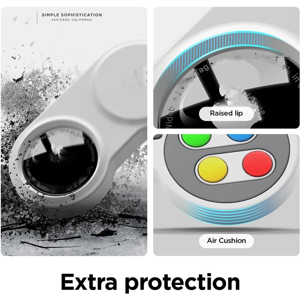 4Pcs Soft Silicone Game Keychain for Apple Airtags Case Protective Cover For Airtag Holder Tracker Accessories