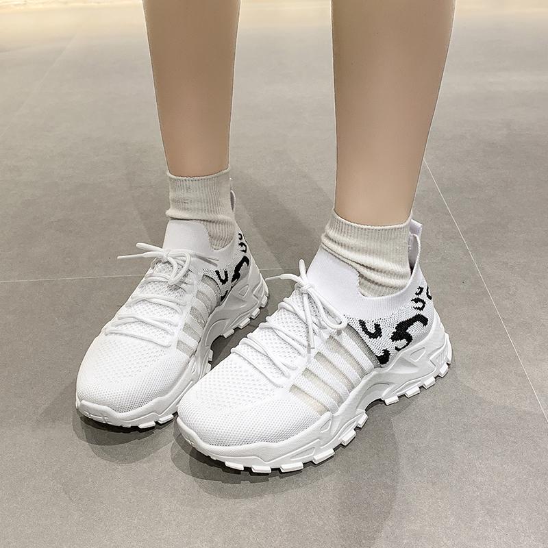 Fashion Shoes for Women Mesh Breathable Sports Fashionable and Versatile Casual Shoes White Sneakers Women Zapatos Mujer