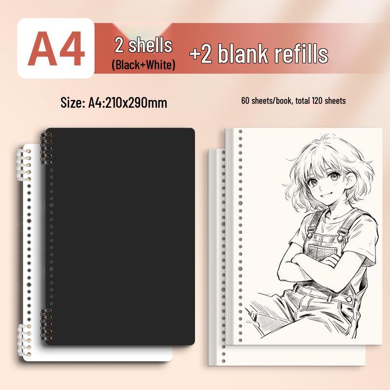 Morandi Detachable Student Sketchbook - Thick, Comfortable, Colorful Art Drawing Pad