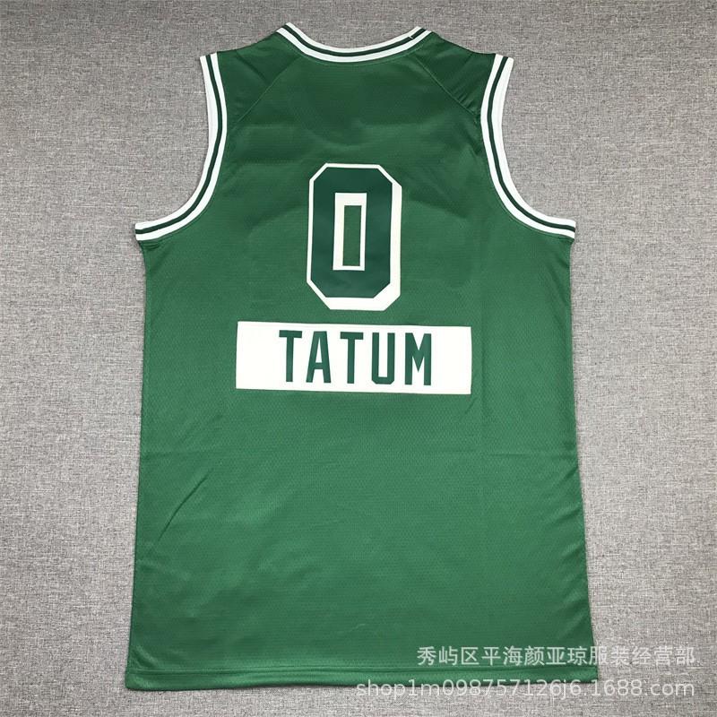 Embroidered Boston Celtics Jersey Tatum 0 Basketball Uniform Men Women Adult