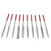 10Pcs Needle File Set Hardened Sturdy Durable Comfortable Handle Convenient Jewelry Files5x180mm