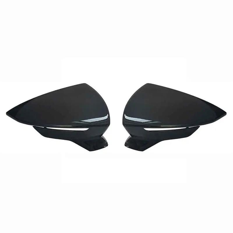 A28G-Gloss Black Side Door Wing Mirror Caps Rearview Mirror Case Cover For Seat Leon MK3 2013- SEAT Ibiza Mk5 2017 2018