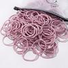 50Pcs Girls Candy Hair Bands Hair Accessories 3.8cm Elastic Rubber Band Hair Band Children Ponytail Holder Bands
