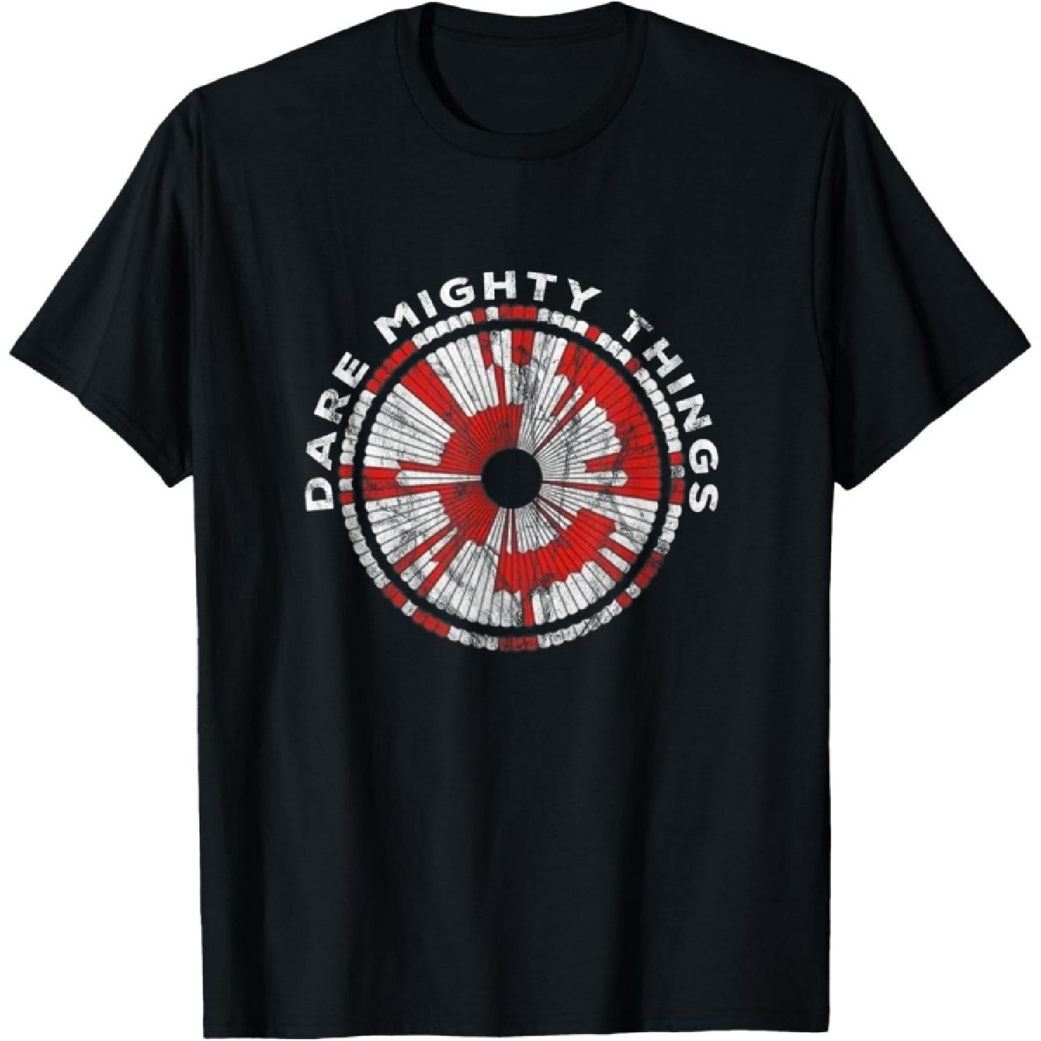 Dare Mighty Things Футболка с кодом парашюта марсохода Perseverance S чёрный