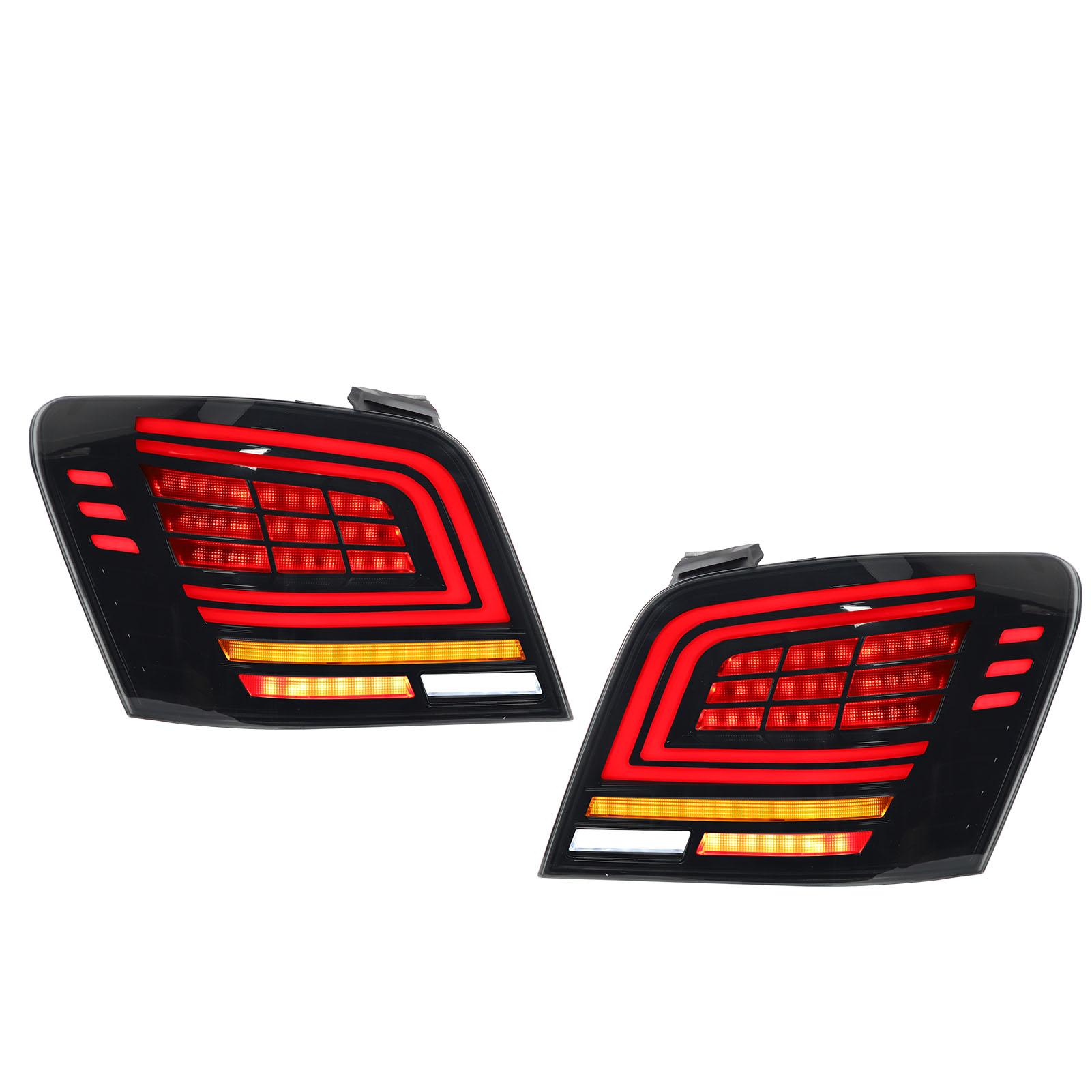

1 Pair LED Tail Lights Left Right Rear Lights Assembly Replacement For Benz GLK‑Class X204 2008 to 15 Black дымный черный