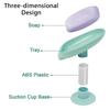 1PC Leaf Shape Soap Holder Suction Cup Sponge Dish Rack With Drain Water Bathroom Shelf For Home Storage Box Kitchen Accessories