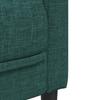 2 Piece Sofa Set Dark Green Fabric