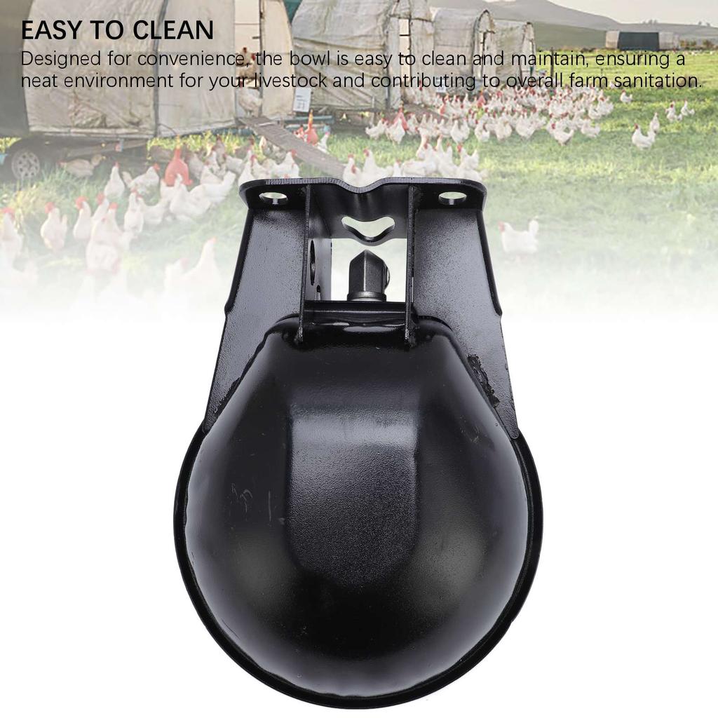 Automatic Livestock Waterer Bowl Thickened Steel Animal Drinking Bowl Water Dispenser for Sheep Goat