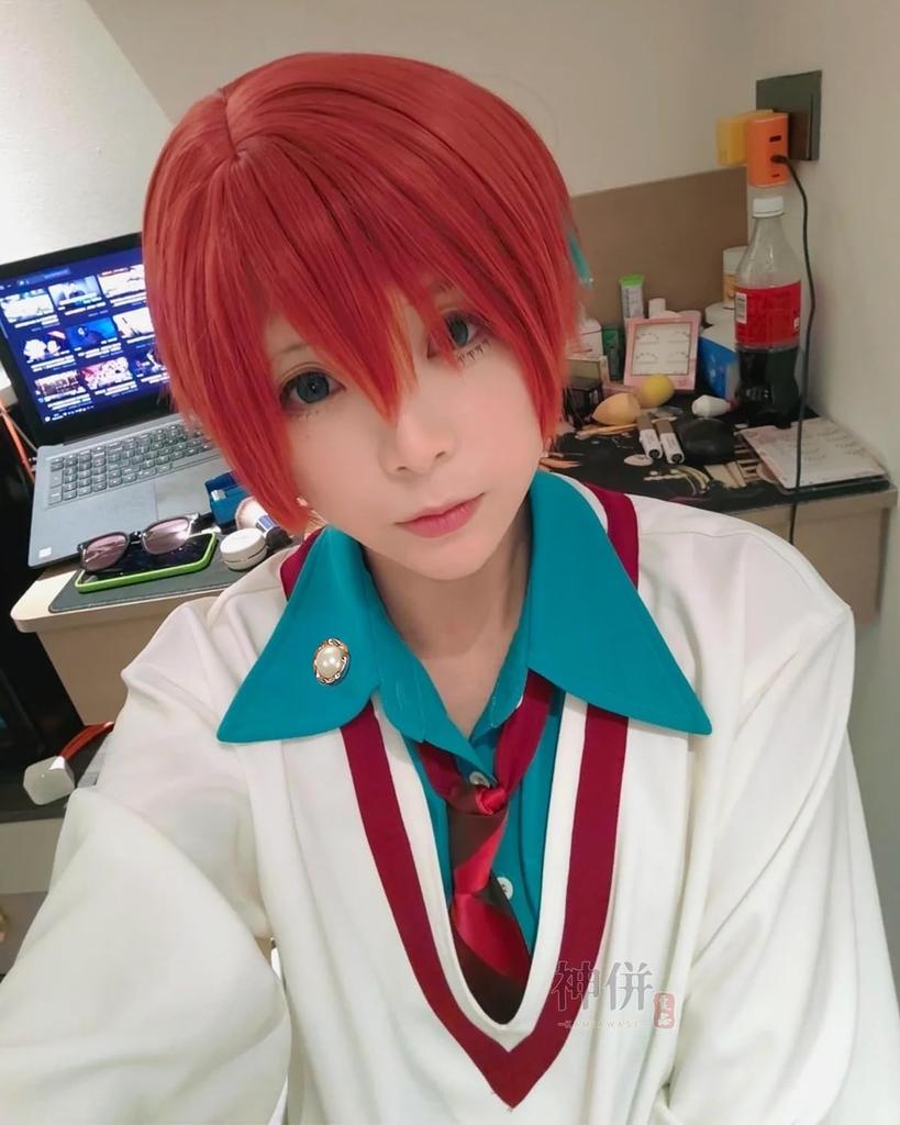 [Excellent Quality] Amate Yuzuriha Cosplay Uniform with Wig, Mature Costume for Adults, School Festivals, Events, and Stage Wear (Amate Yuzuriha, M)