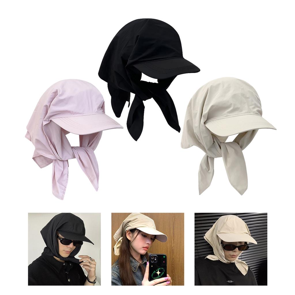 Unisex Solid Color Baseball Cap Adjust Headscarf Sunproof Hat for Spring Summer Adult Outdoor Adjustable Cycling Hat