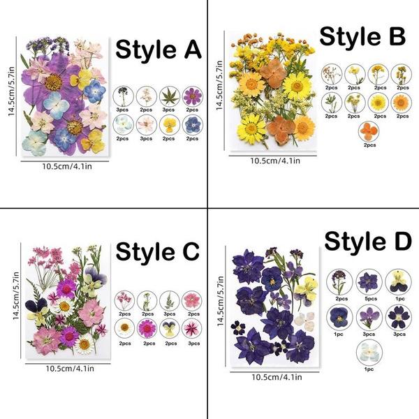 16-19PCS/Pack Dried Flowers Plants for Resin Molds Fillings Epoxy Resin Craft DIY Nail Art Decoration Pressed Flowers