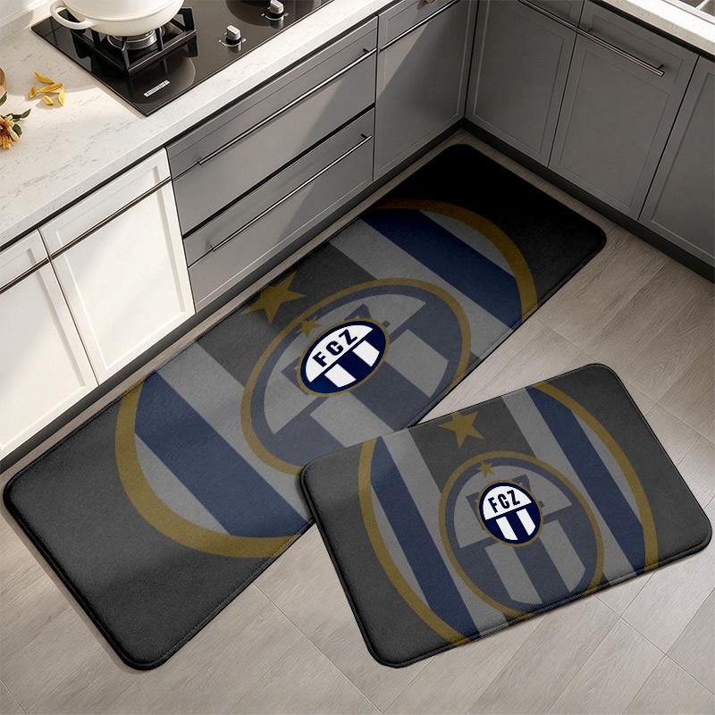Fc Zrich Flannel Kitchen Mat Christmas Soft Area Rug Non Slip Floor Carpet Home Decoration