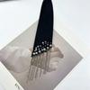 Tassel Tie Female Pearl Lazy Knot Free Shirt Black Tie