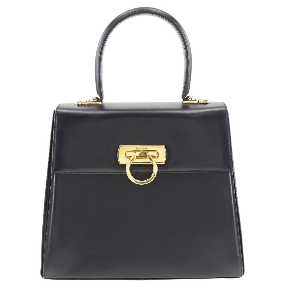 

Salvatore Ferragamo Gancini Handbag AT-21 0536 Calfskin Women Used