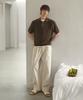 MOOD INSIDE Curly Hidden Collar Knit_White Melange (A Type)