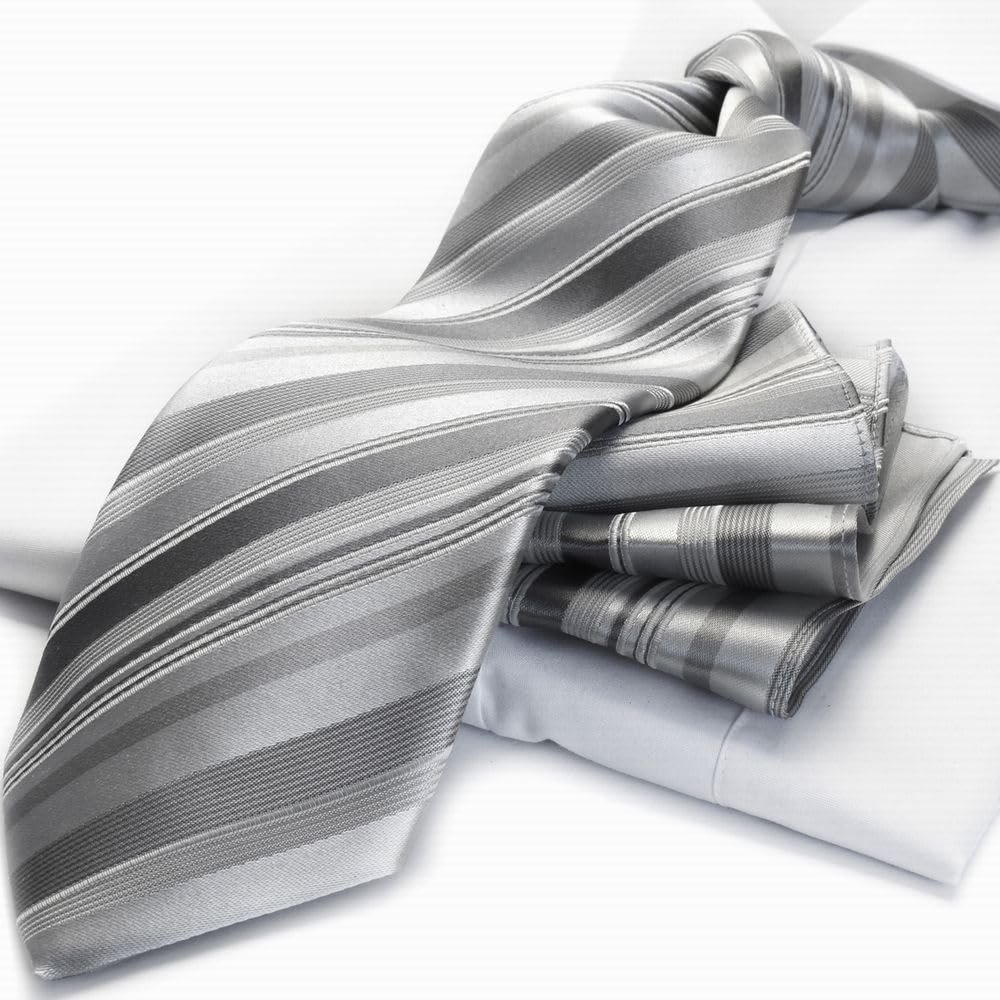 Michiko London Formal Necktie and Pocket Square Set Made In (2 Pieces) Japan, CPN-167