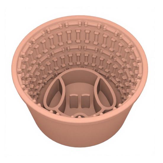 Köpek Yavaş Mama Kabı Yalama Kasesi Sağlıklı ve Sakin Beslenmeyi Teşvik Eder Dokuya Sahip Silikon Köpek Kasesi Emişli Tüm Köpek Boyutları İçin Bakım ve Mama Zamanı