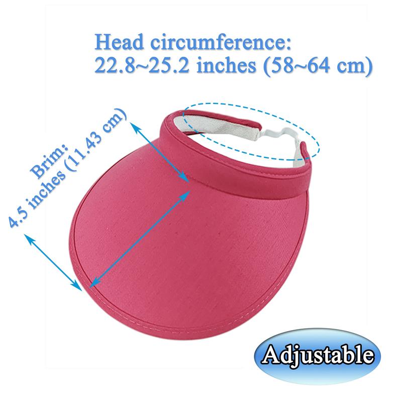 

Ladies simple solid color empty top hat, wide eave sunshade hat, empty top sun hat красный