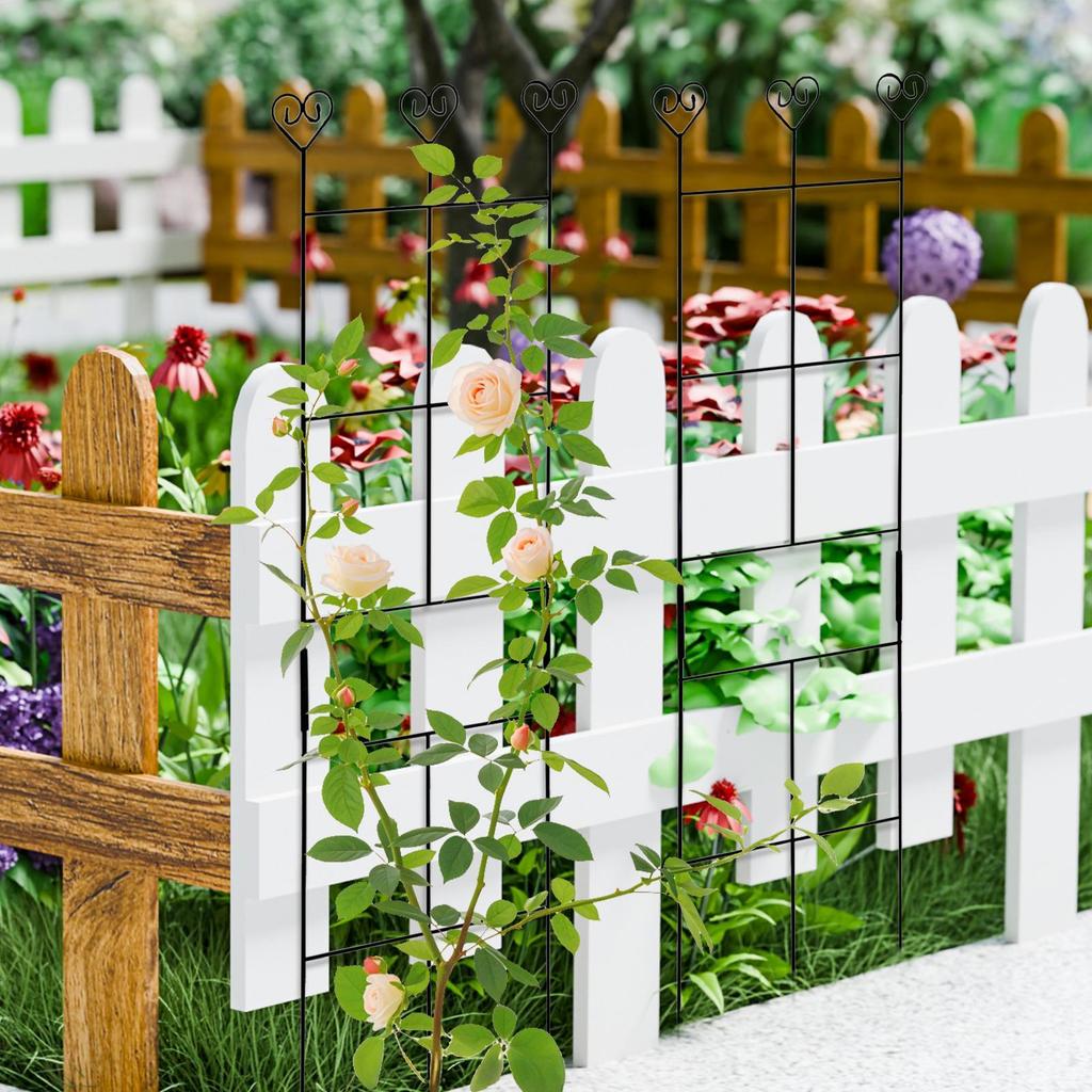 Garden Trellis Durable Garden Trellis Climbing Plant Stem Support Stake Stand Frame Vine Racks For Indoor Plant Flowers