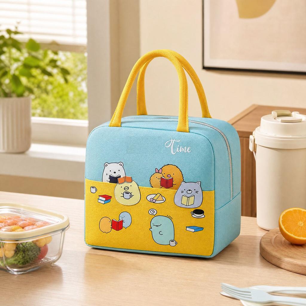 Lunch Bag with Design, Portable Lunch for Work, School and Outdoor Picnic