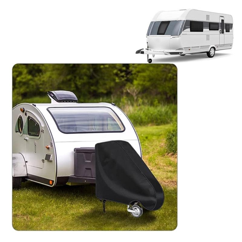 Drawbar Cover, Universal Drawbar Cover Weather Protections Tow Bar Protective Cover for Caravans Motorhome Trailer