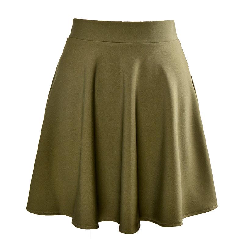 2024 Plus Size A-Line Mid-Length High-Waisted Puffy Skirt for Women - Sailor Dance Style