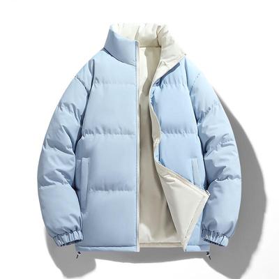 Double-Sided Men's Winter Cotton Padded Jacket - Warm, Loose Fit, Trendy Youth Style for Autumn and Winter