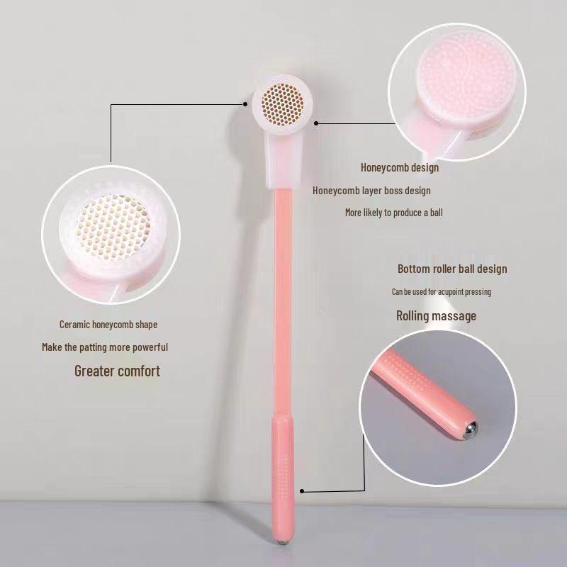 Natural Energy Meridian Tapping Tool: Silicone Gua Sha and Hammer Back Stick