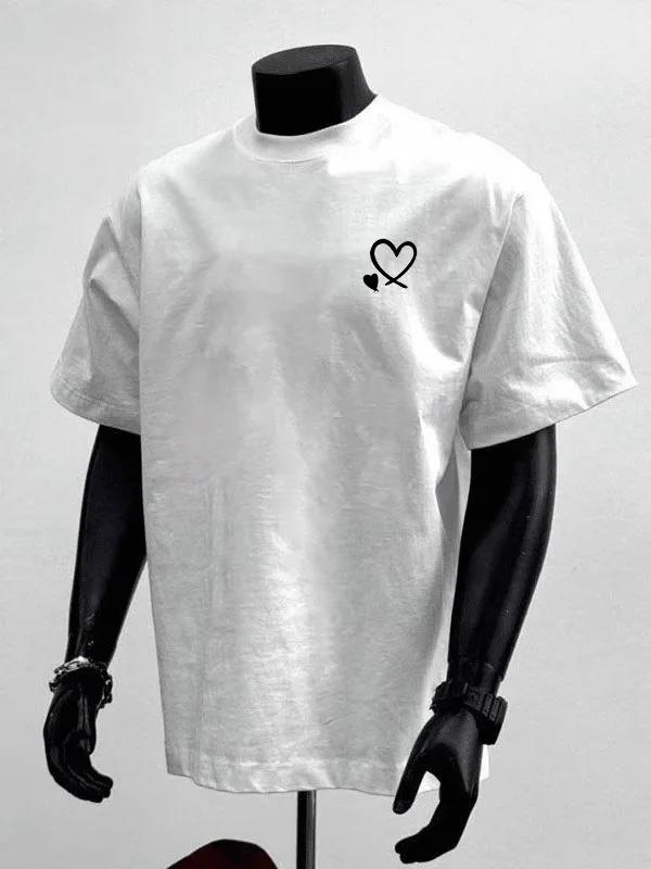 2025 Summer New TShirt Men 100 Pure Cotton Moisture Wicking Quick Drying Tee Fantastic Printting Partner Tee Short Tshirts