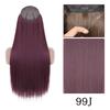 XINRAN Moda Damska Kolor Ombre Niewidoczny Długi Doczepiany Włos Syntetyczny Włókno Długie Falowane Ombre Cosplay Codzienne Noszenie Bez Klipsów Przedłużanie Włosów