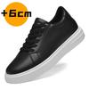 Fashion Men Invisible Height Increase Walking Shoes Breathable Lift Shoes Elevator Shoes for Fashion Men All-match Casual Sneakers 6 CM
