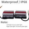 Eonstime 2pcs DC 12V 16LED Truck Car Trailer Boat Caravan Rear Tail Light Stop Lamp Taillight Waterproof IP68