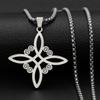 Stainless Steel Simple Witch's Irish Knot Necklace Infinity Witch Jewelry Women's Charm Casual Charm Jewelry Gift
