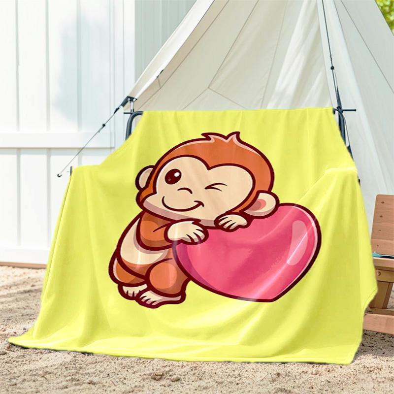 

1pc dog animal pattern blanket, all season lightweight home office outdoor nap multifunctional blanket 80cm x 120cm