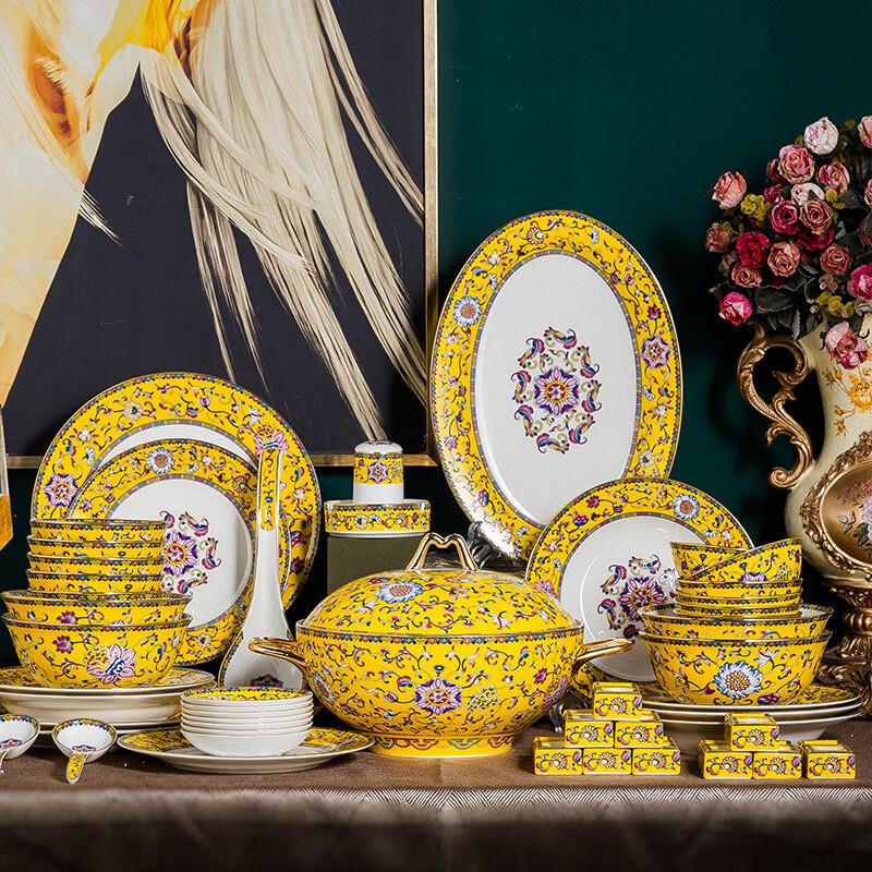 Qianhua Zhike Jingdezhen Ceramic Dinnerware Set