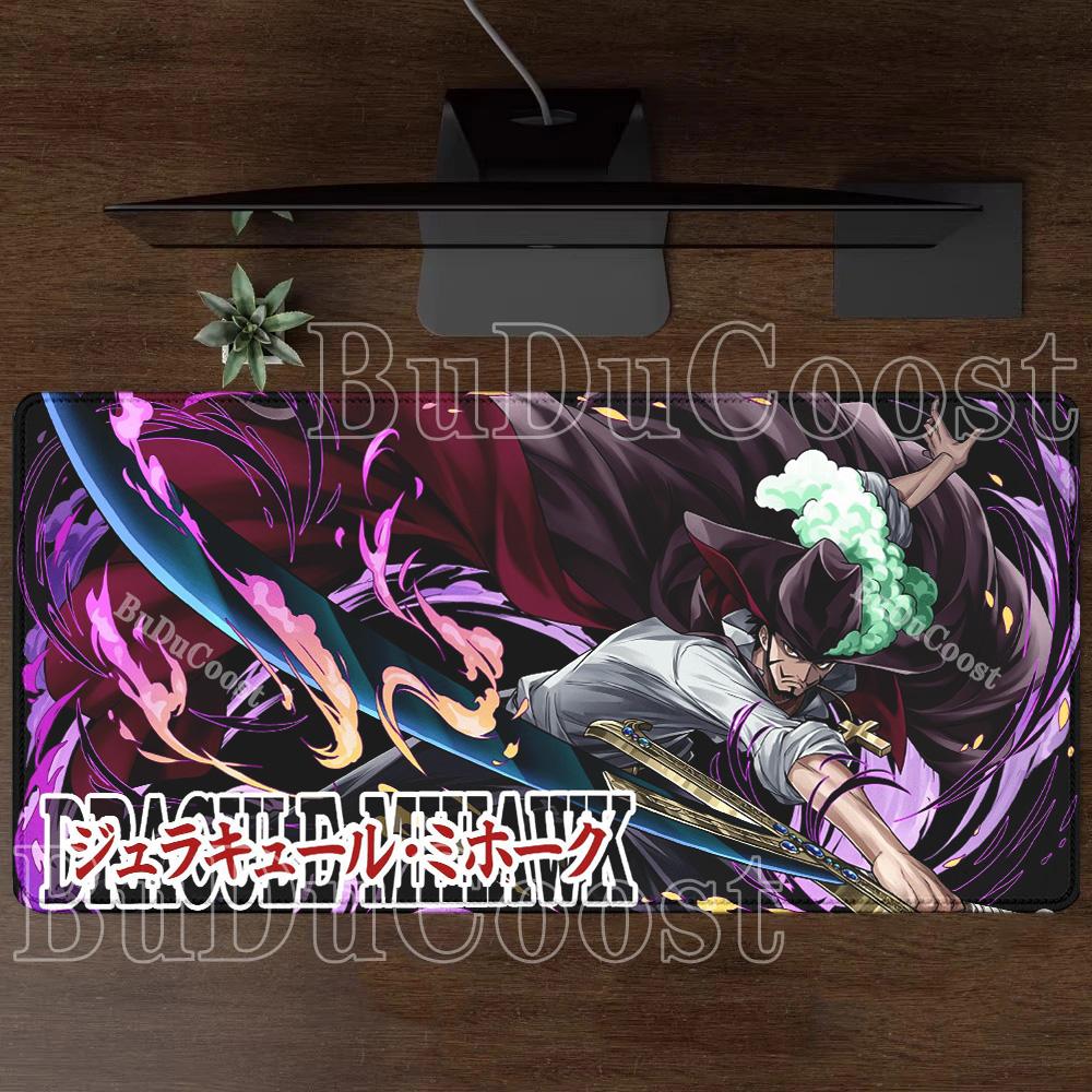 Luffy Roronoa Zoro One Piece Gaming XXL Mouse Pad anime HD printing Mousepad PC Keyboard overlock Non-Slip base Office Desk Mat