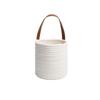 Wall Hanging Rope Basket With Artificial Decor, Jute Woven Storage Organizer Flower Plants Basket