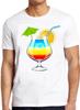 Rainbow Cocktail Hawai LGBT Pride Gay Funny Gift Soho London Tee T Shirt M337