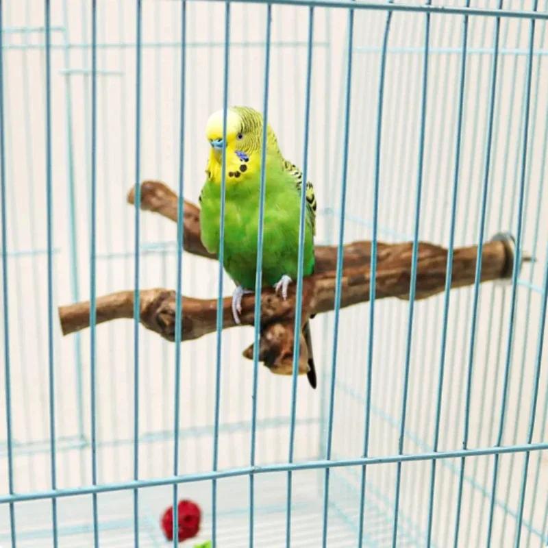 Hot Parrot Stand Branches Station Rod Station Board Natural Grape Tree Branch Birds Cage Accessories Bird Pigeon Parrot Bite Toy