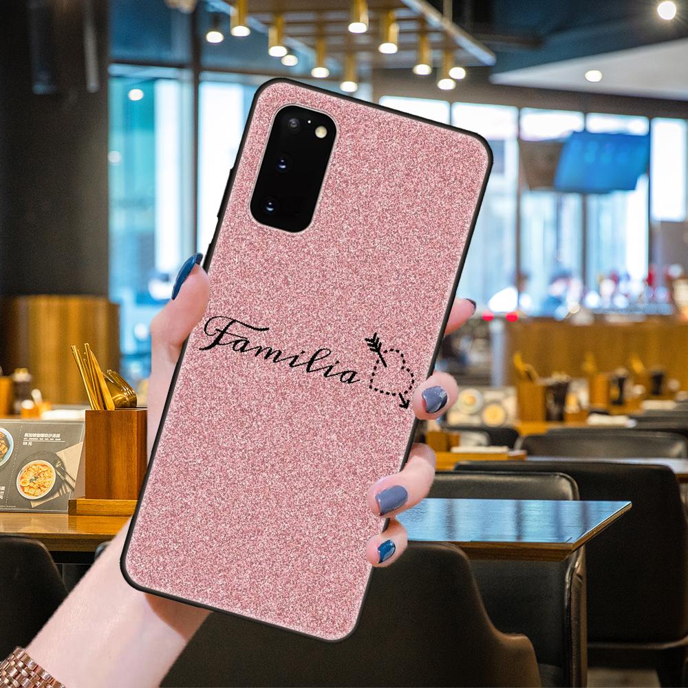 Phone Case For SamSung Galaxy S Note 21 20 10 9 8 7 6  Plus Edge E Lite Ultra Black Cover Back Art Hoesjes Tpu Pink Queen