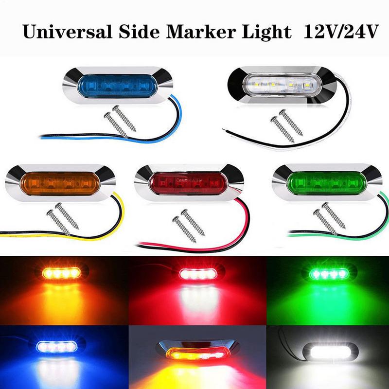 Ip67 Waterproof Truck Side Marker Lights 4 LED Rear Side Marker LED Side Marker 12/24v Turn Signal Lights LED Trailer Lights