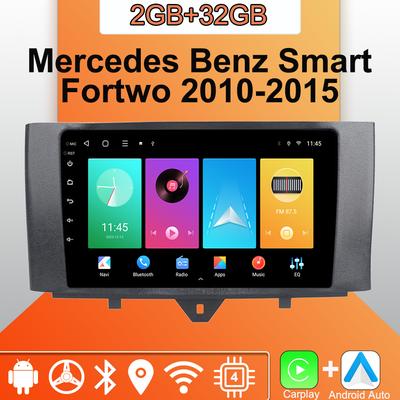 Autorádio Android Carplay pro Mercedes Benz Smart Fortwo 2010-2015 Multimediální přehrávač Hlavní jednotka Stereo GPS Navigace BT WIFI 2+32GB